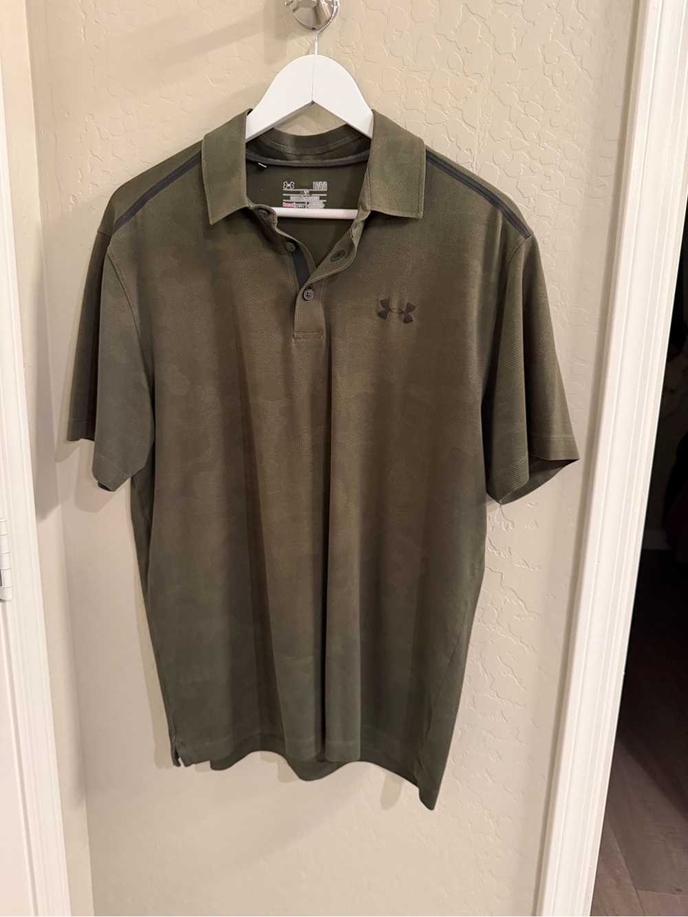 Men’s Golf Polo Under Armour Olive - Large